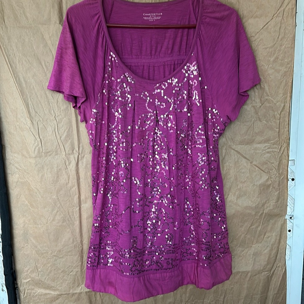 Fuchsia blouse